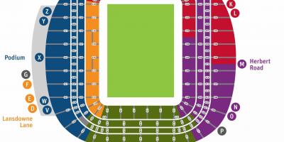 Aviva stadium mapa de asientos