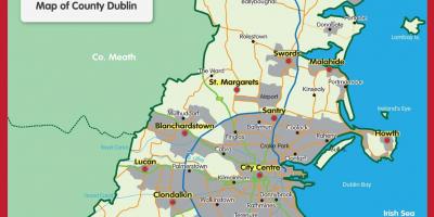 Mapa de condado de Dublín