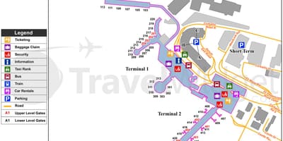 Mapa del aeropuerto de Dublín