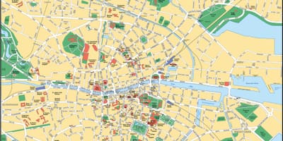 En el centro de dublín mapa
